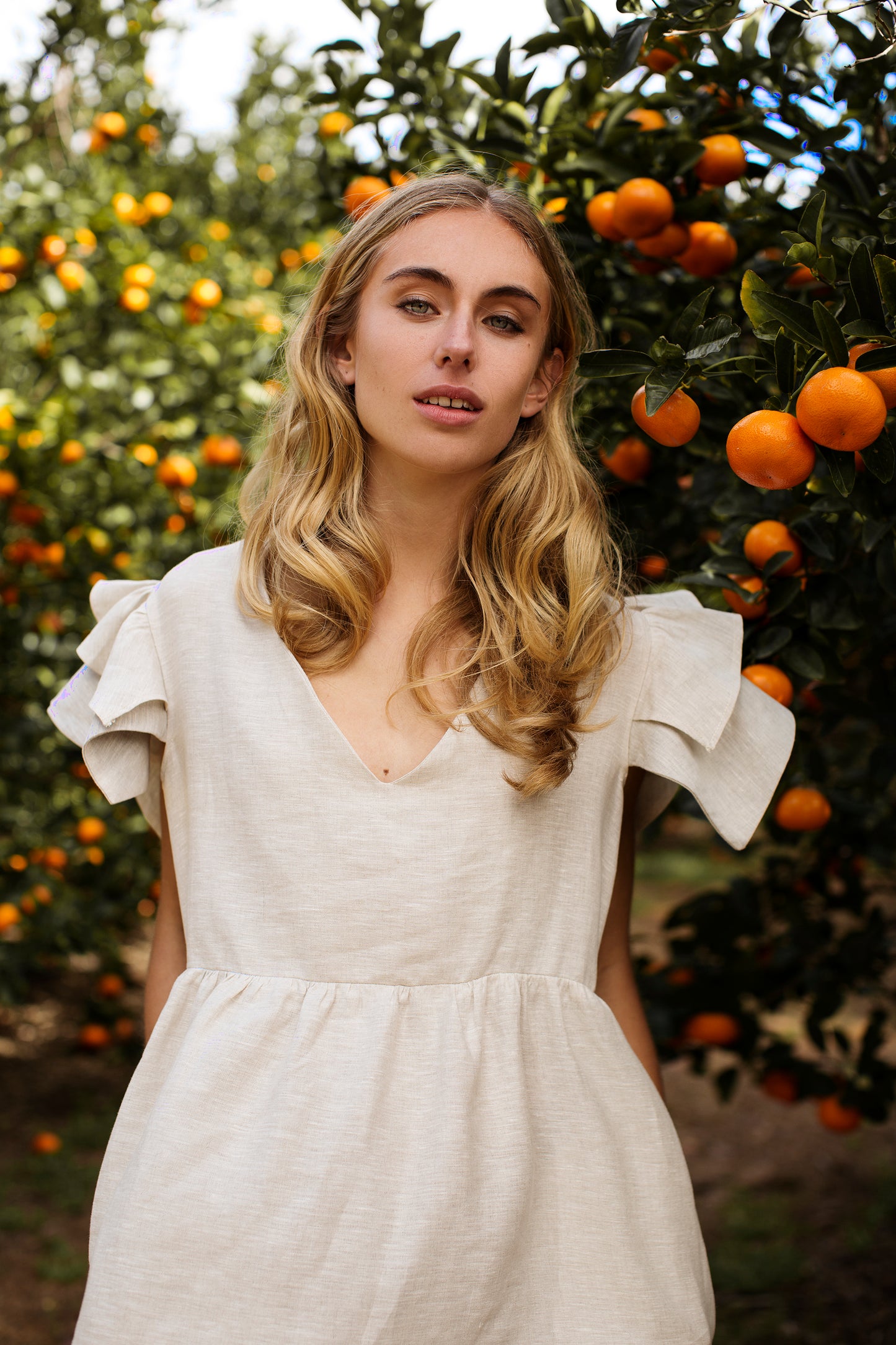 The Linen Daisy Dress