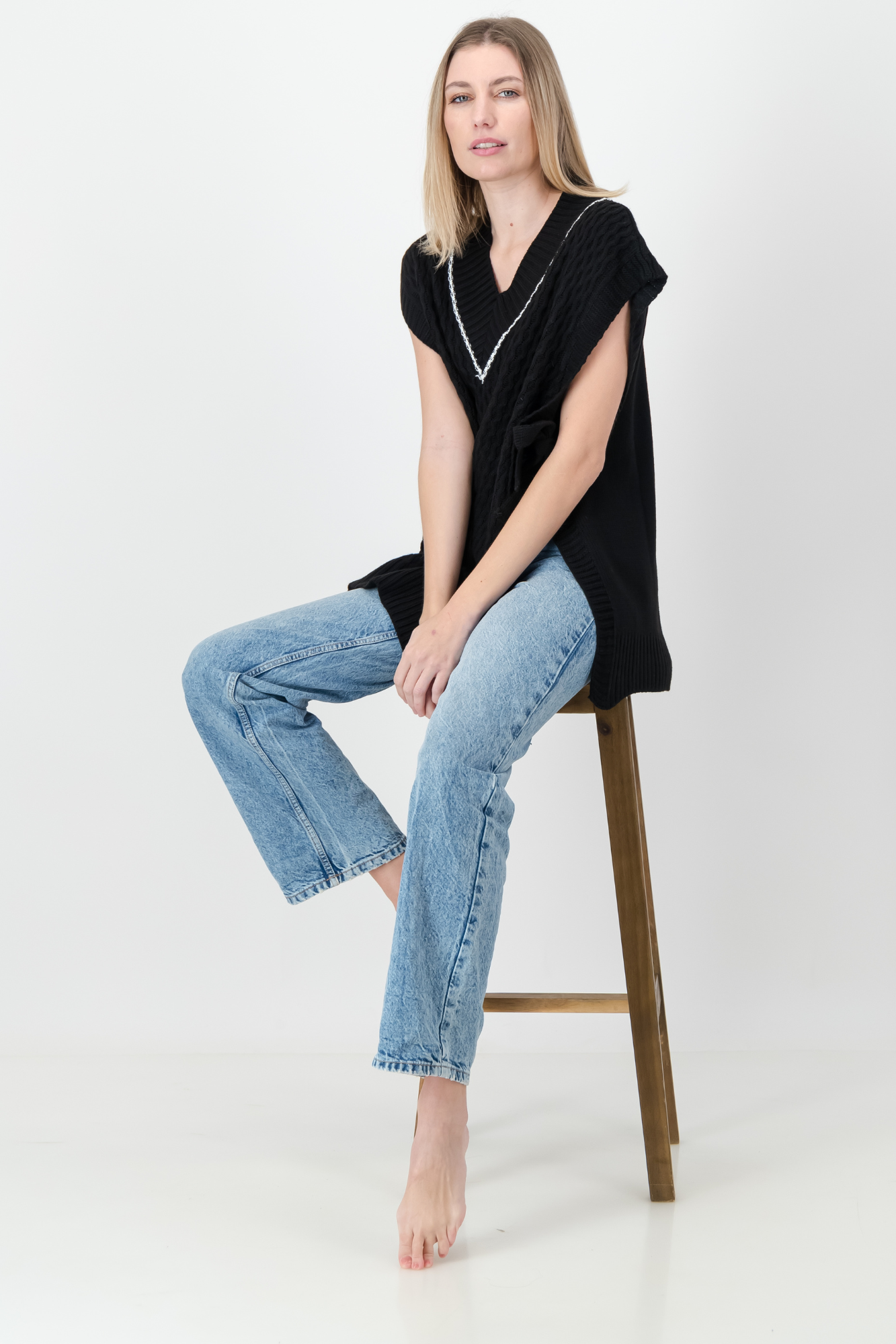 THE ROSALIE WAIST TIE SWEATER