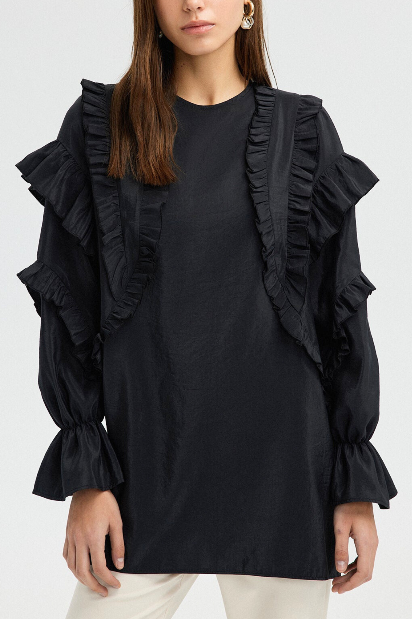 THE EMILY BLACK TUNIC TOP