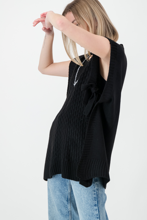 THE ROSALIE WAIST TIE SWEATER