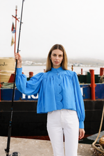 Pre-Order The Cobalt Scallop Cropped Jacket