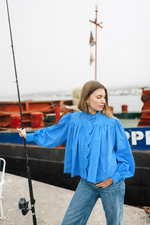 Pre-Order The Cobalt Scallop Mid Length Jacket