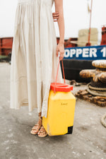 Driftwood Dawn Frill Sleeve Dress — Stone Cotton Linen