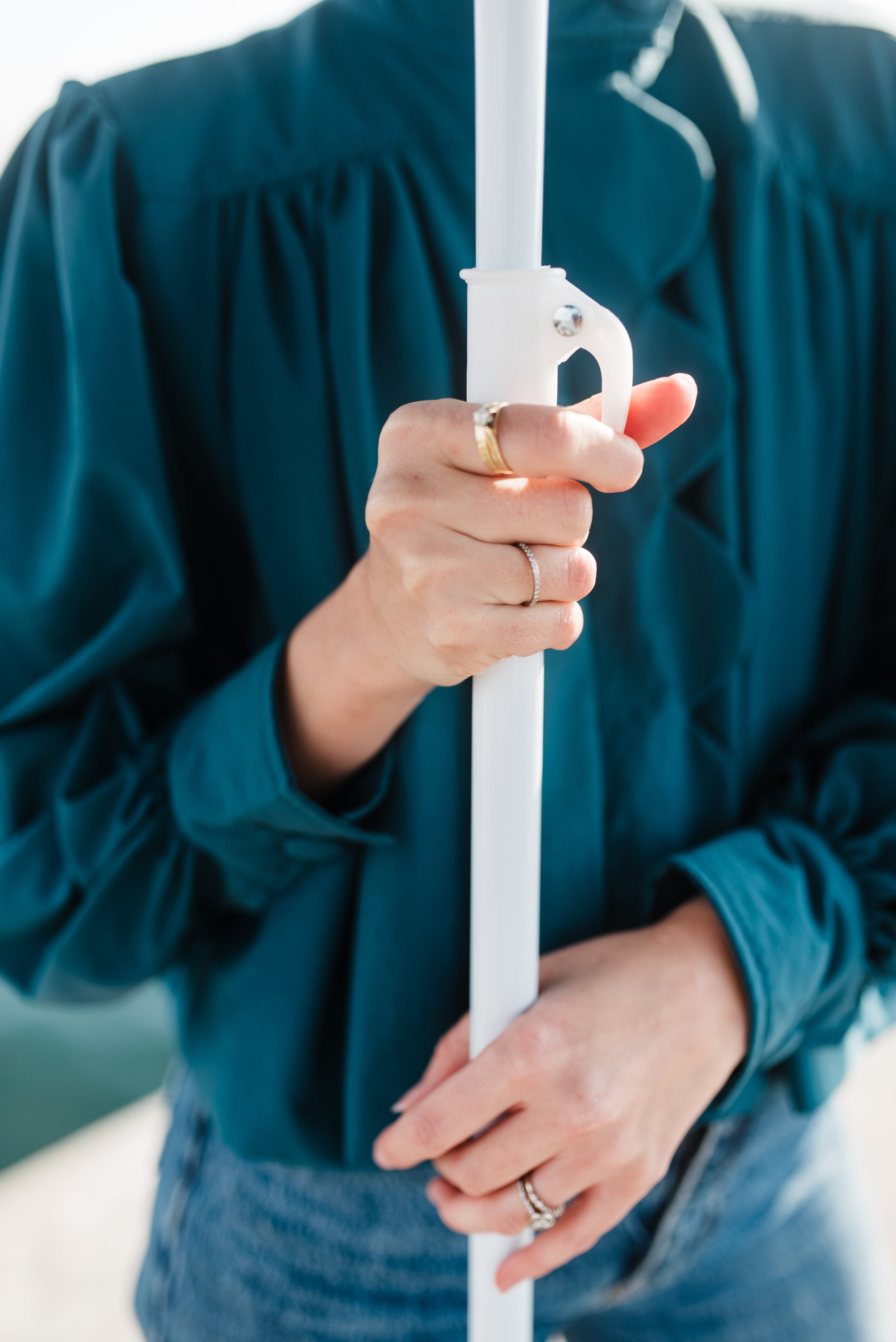 PRE-ORDER Azure Crest Scallop Jacket — Teal Cropped