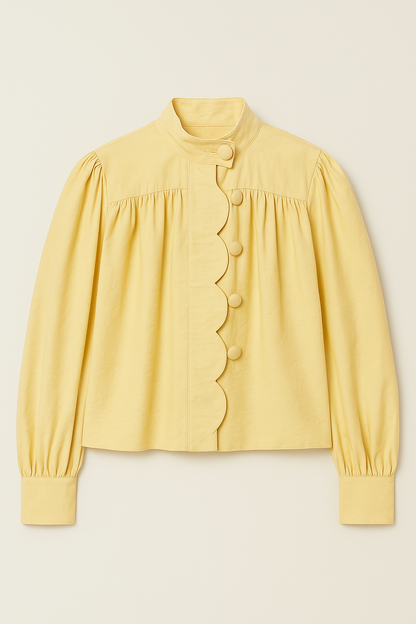 PRE-ORDER The Zaria Scalloped Cropped Jacket