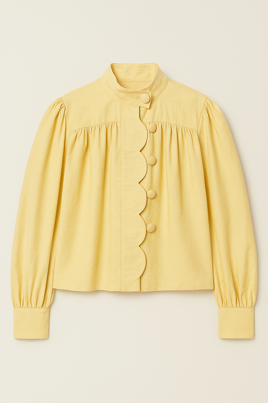 PRE-ORDER The Zaria Scalloped Cropped Jacket