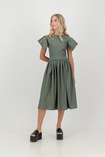 The Olive Grey Camelia Dress