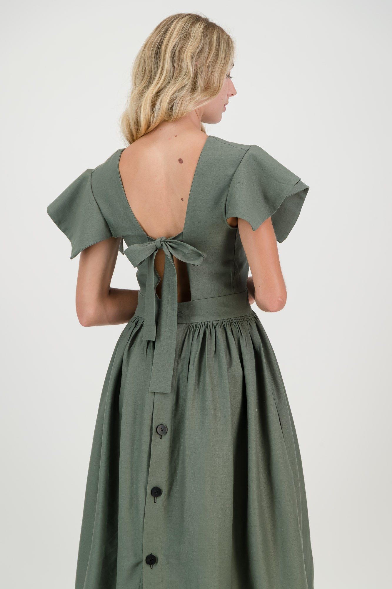 The Olive Grey Camelia Dress