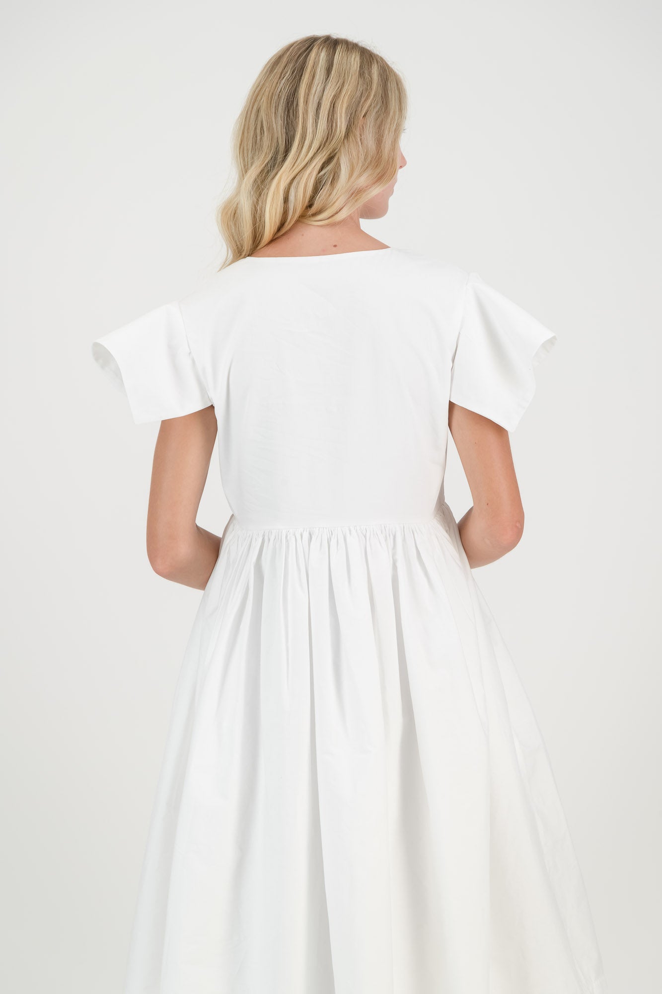 The White Poplin Daisy Dress