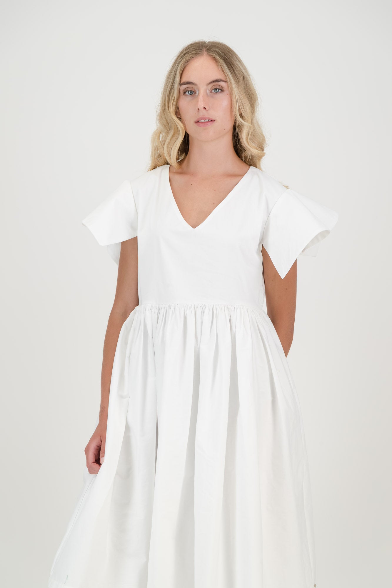 The White Poplin Daisy Dress