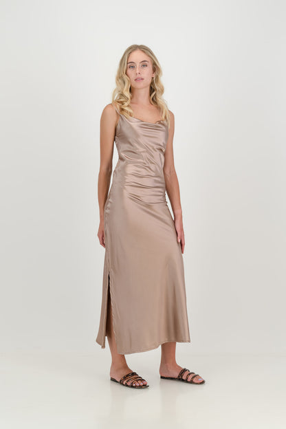 The Champagne Luna Slip Dress