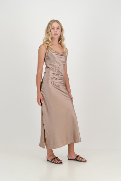 The Champagne Luna Slip Dress