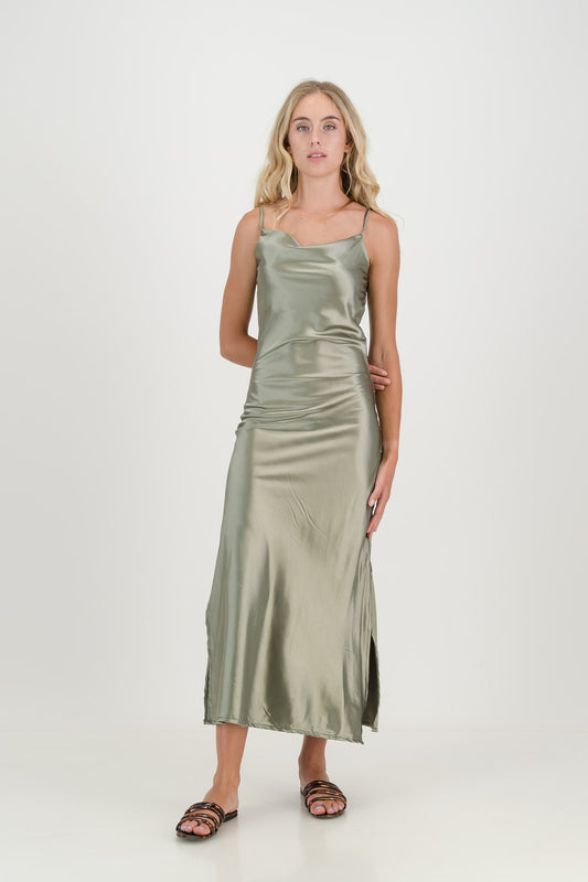 The Sage Luna Slip Dress