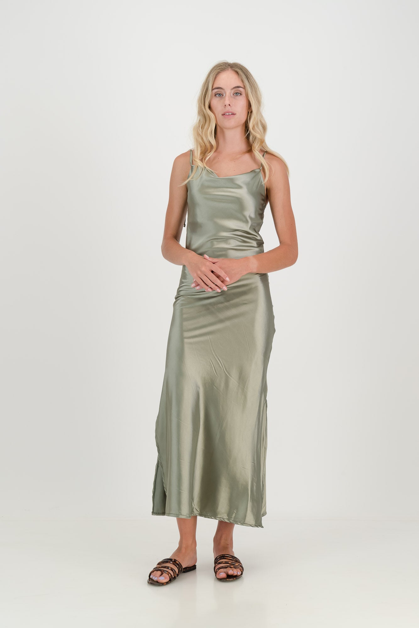 The Sage Luna Slip Dress