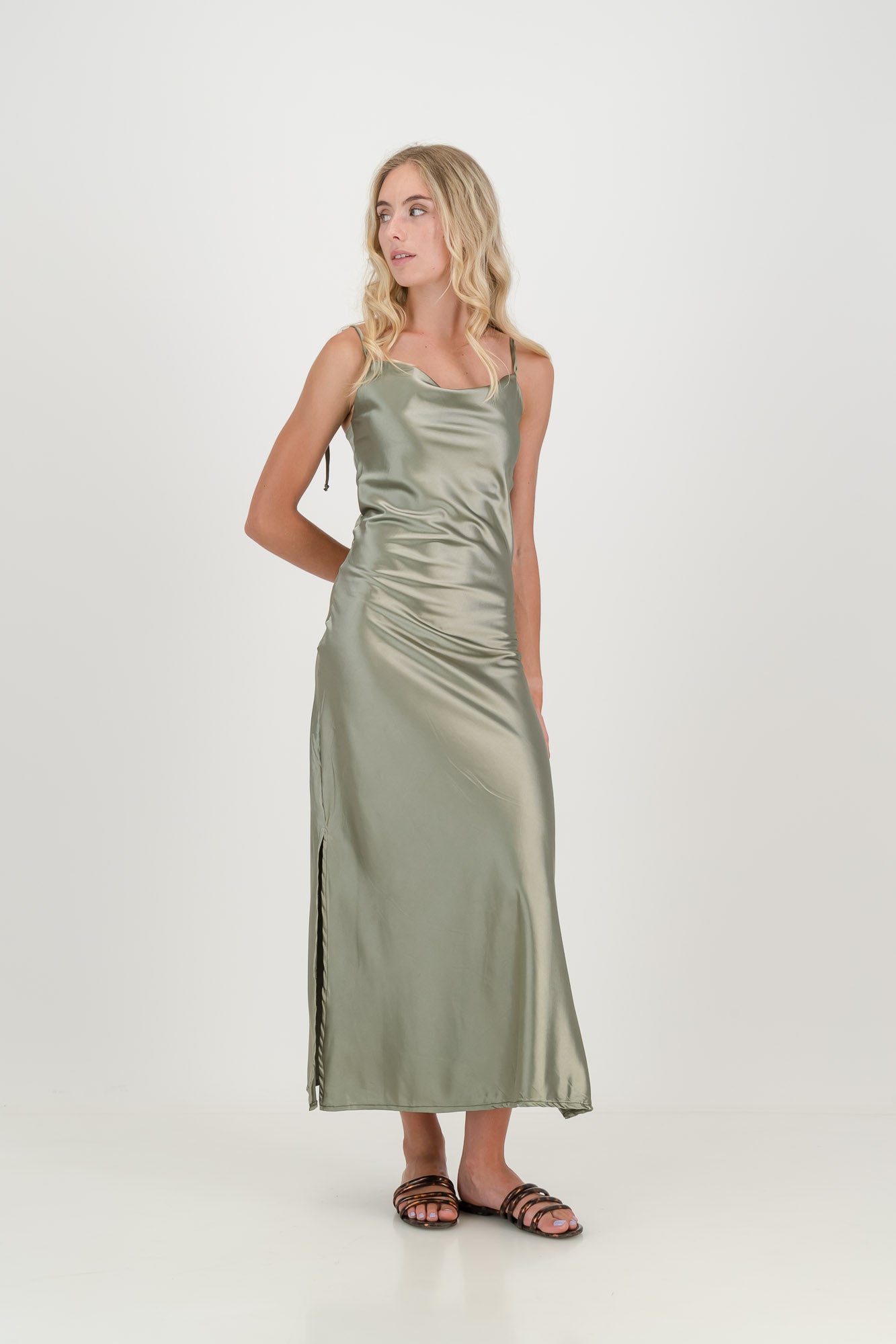 The Sage Luna Slip Dress