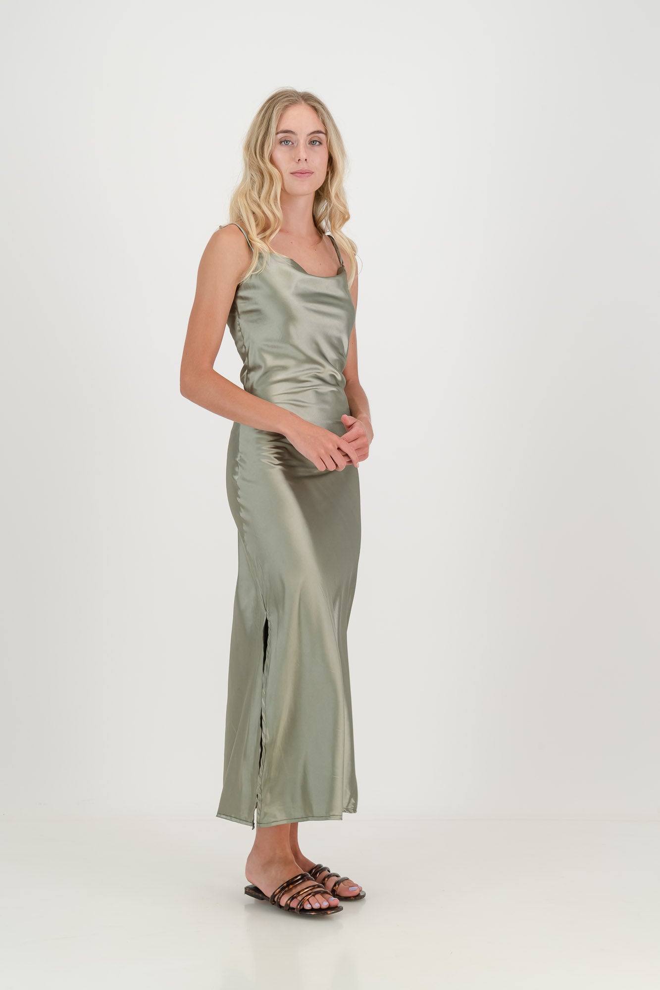 The Sage Luna Slip Dress