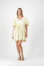 Sun Petal Scallop Dress  — Butter Yellow