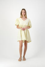 Sun Petal Scallop Dress  — Butter Yellow