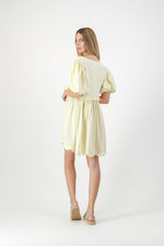 Sun Petal Scallop Dress  — Butter Yellow