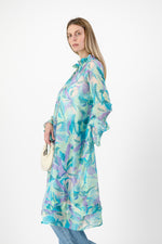 Aquarelle Kimono — Green Chiffon Print
