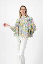 PRE-ORDER Rosette Chiffon Jacket — Pink Multicolor