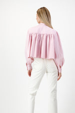 PRE-ORDER Petal Edge Scallop Jacket — Light Pink Cropped