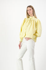 PRE-ORDER Limoncello Crest Scallop Jacket — Butter Yellow Mid Length