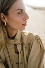 PRE-ORDER Dusk Petal Scallop Jacket — Dark Stone Longer length