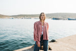 PRE-ORDER Rose Dawn Scallop Jacket — Dusty Pink Mid length