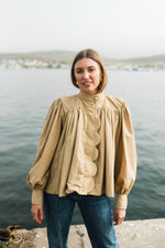 PRE-ORDER Dusk Petal Scallop Jacket — Dark Stone Mid length