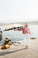 PRE-ORDER Rose Dawn Scallop Jacket — Dusty Pink Cropped length