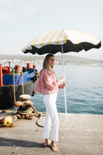 PRE-ORDER Rose Dawn Scallop Jacket — Dusty Pink Cropped length