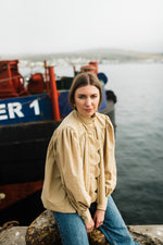 PRE-ORDER Dusk Petal Scallop Jacket — Dark Stone Mid length