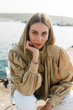 PRE-ORDER Dusk Petal Scallop Jacket — Dark Stone Cropped length