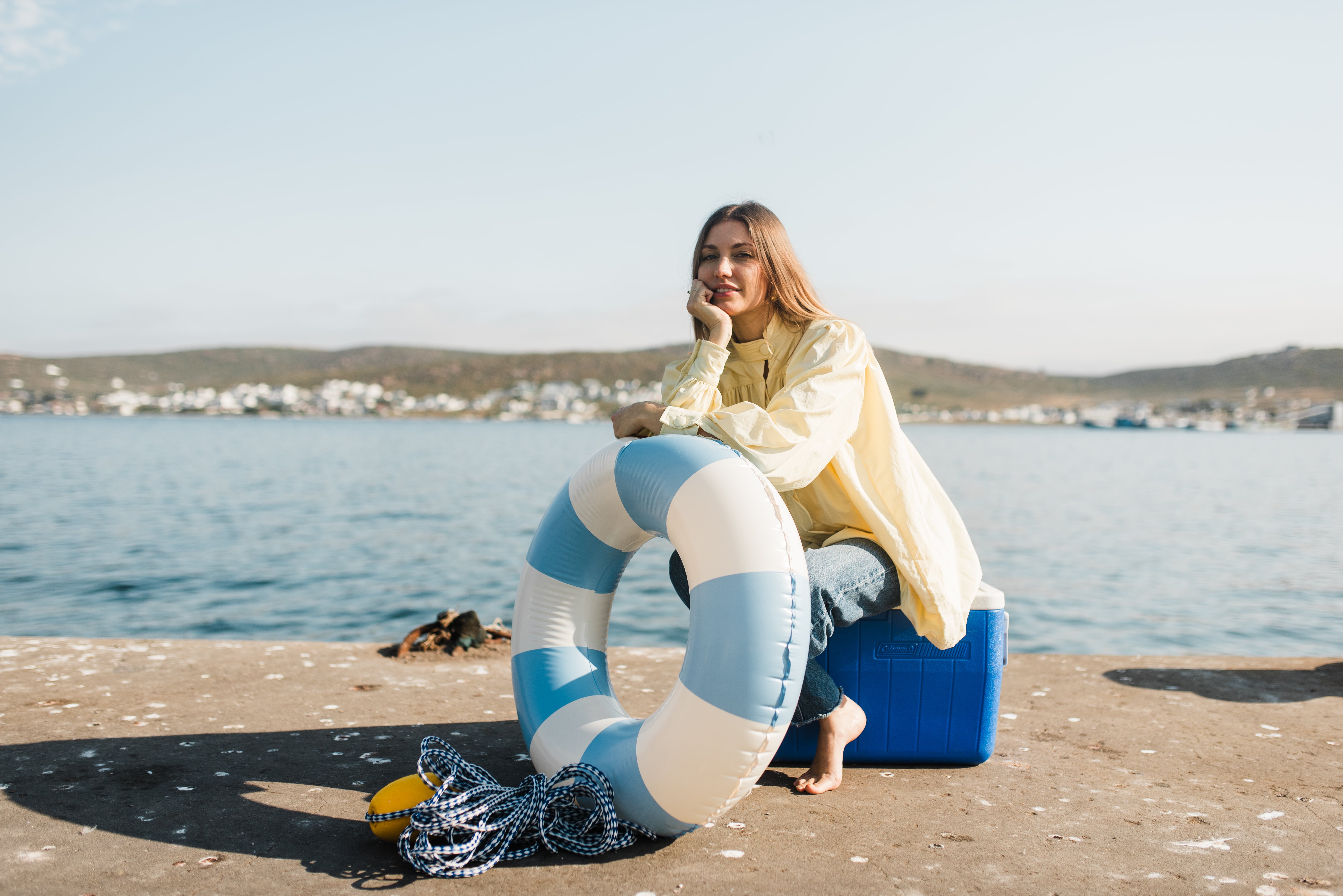 PRE- ORDER Limoncello Crest Scallop Jacket — Butter Yellow Long Length