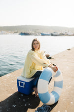 PRE- ORDER Limoncello Crest Scallop Jacket — Butter Yellow Long Length