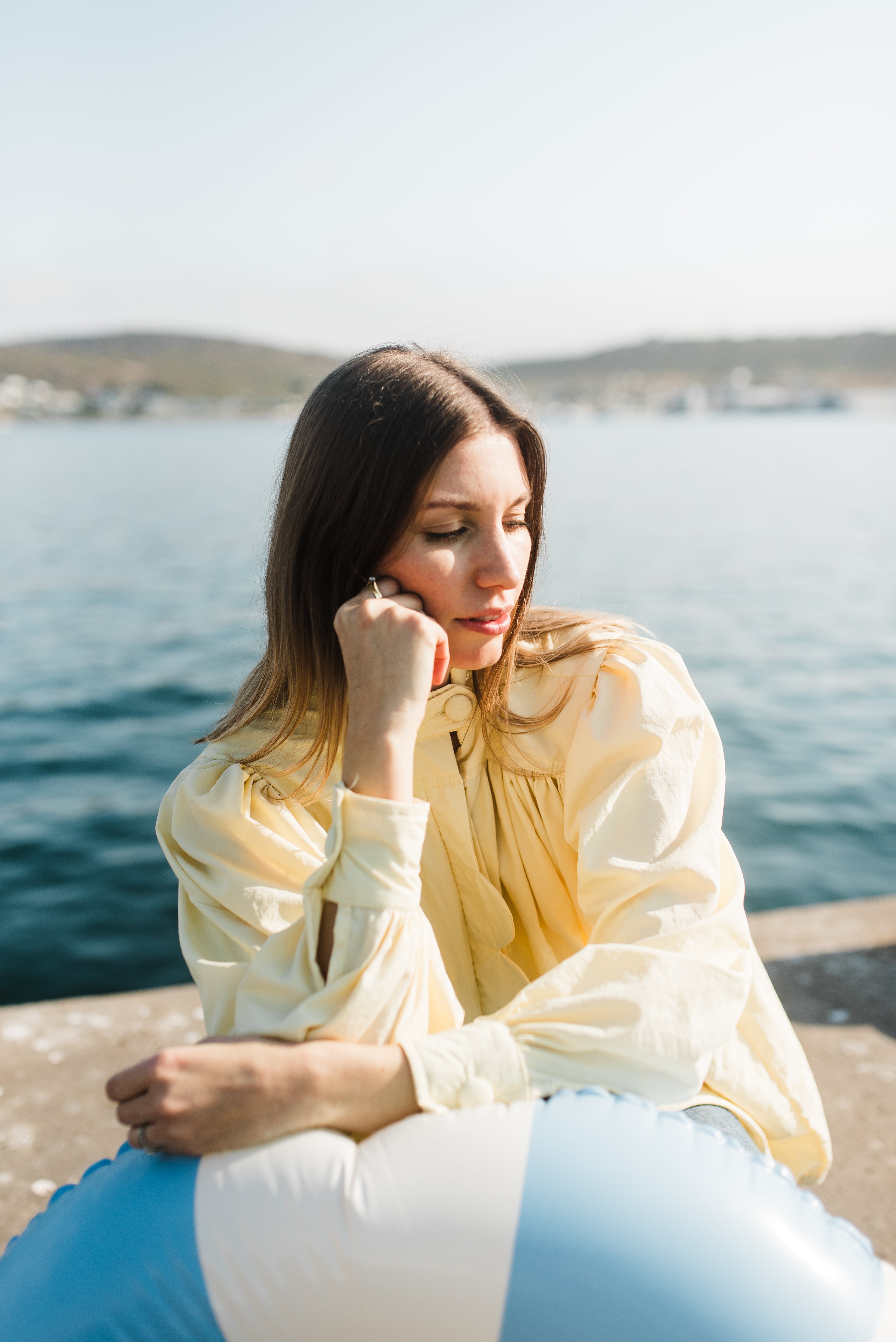 PRE- ORDER Limoncello Crest Scallop Jacket — Butter Yellow Long Length