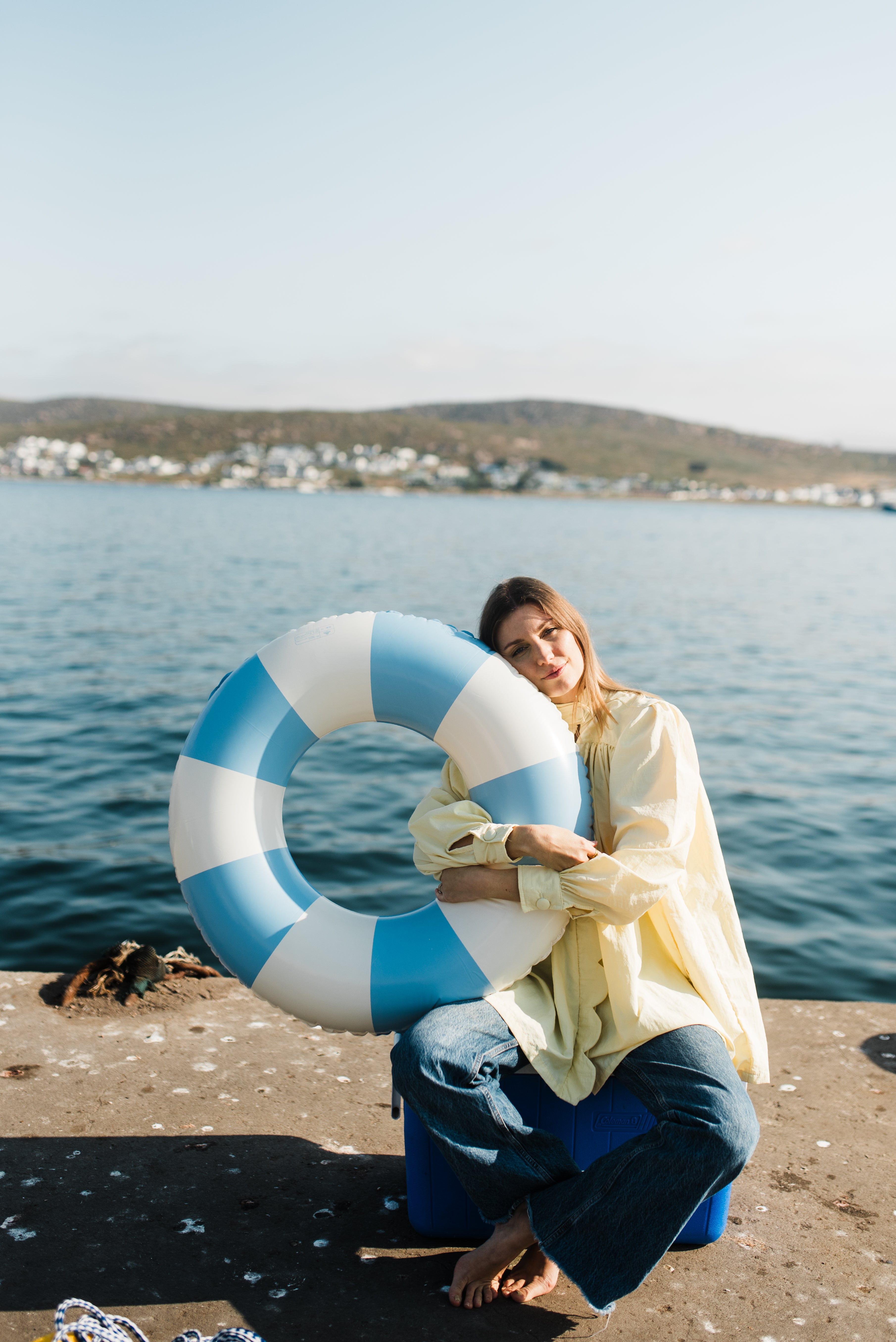PRE- ORDER Limoncello Crest Scallop Jacket — Butter Yellow Long Length
