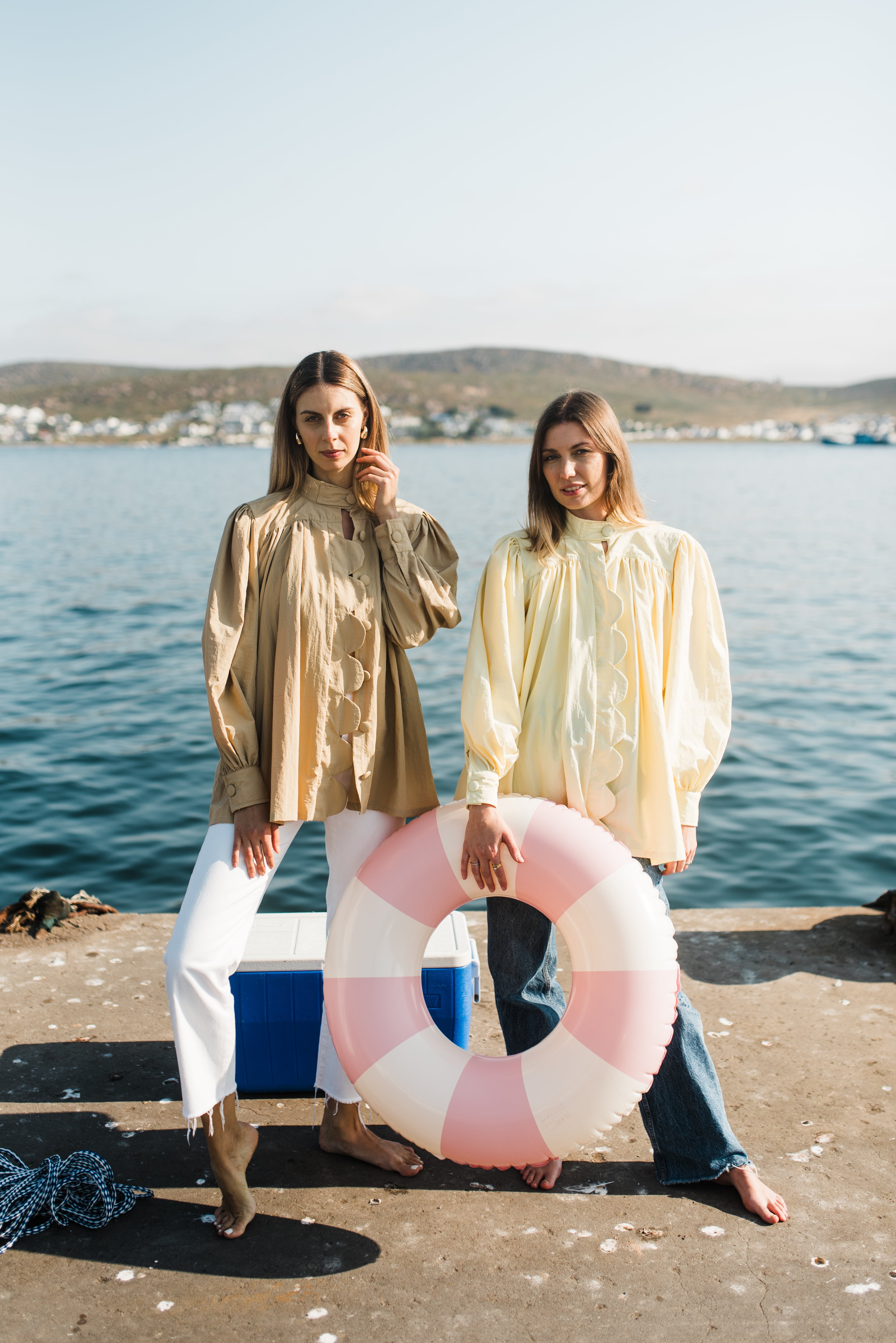 PRE- ORDER Limoncello Crest Scallop Jacket — Butter Yellow Long Length