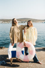 PRE- ORDER Limoncello Crest Scallop Jacket — Butter Yellow Long Length