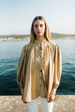 PRE-ORDER Dusk Petal Scallop Jacket — Dark Stone Longer length