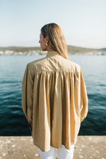 PRE-ORDER Dusk Petal Scallop Jacket — Dark Stone Longer length