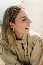 PRE-ORDER Dusk Petal Scallop Jacket — Dark Stone Longer length