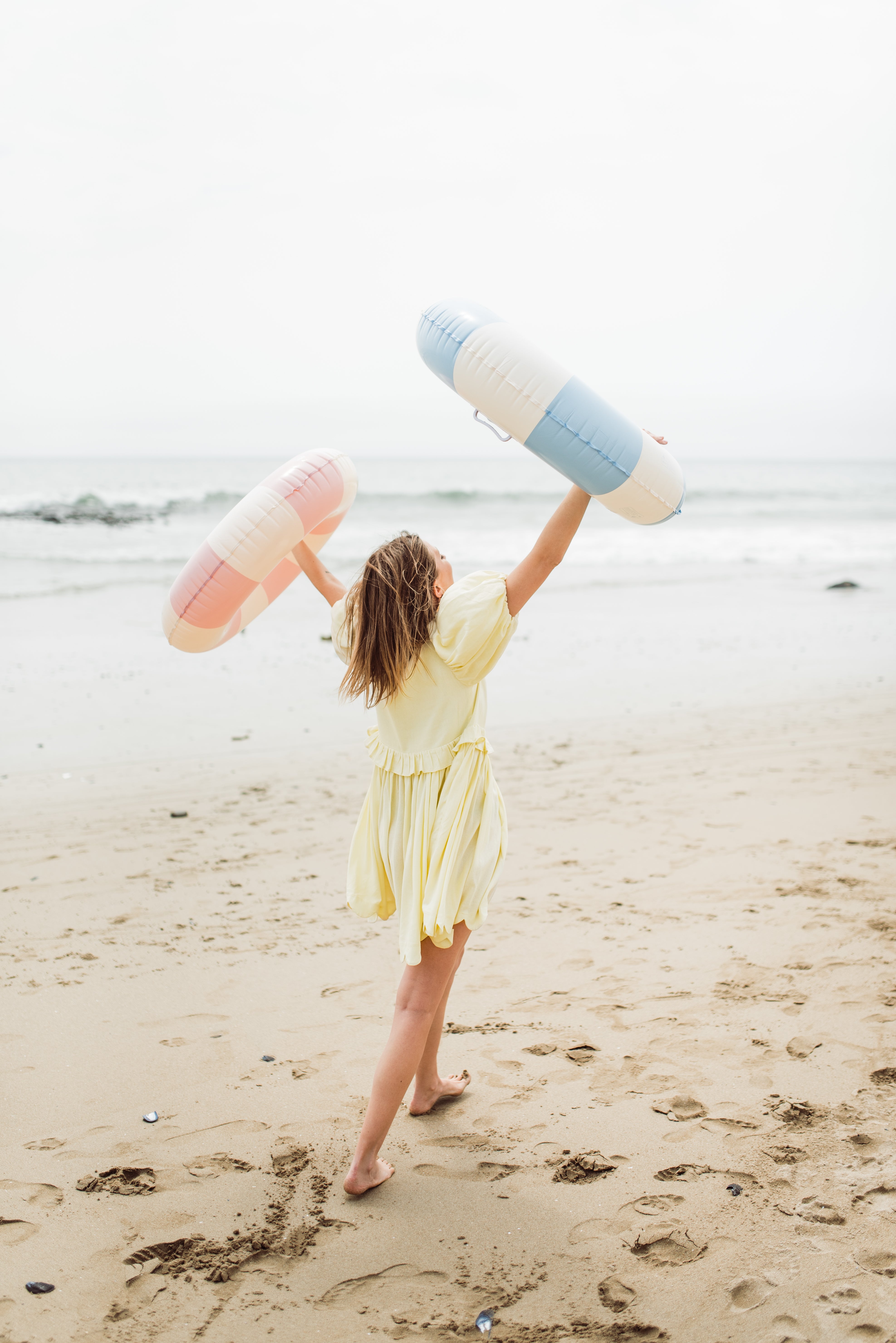 Sun Petal Scallop Dress  — Butter Yellow