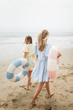 Bluebell Whisper Scallop Dress  — Cool Blue