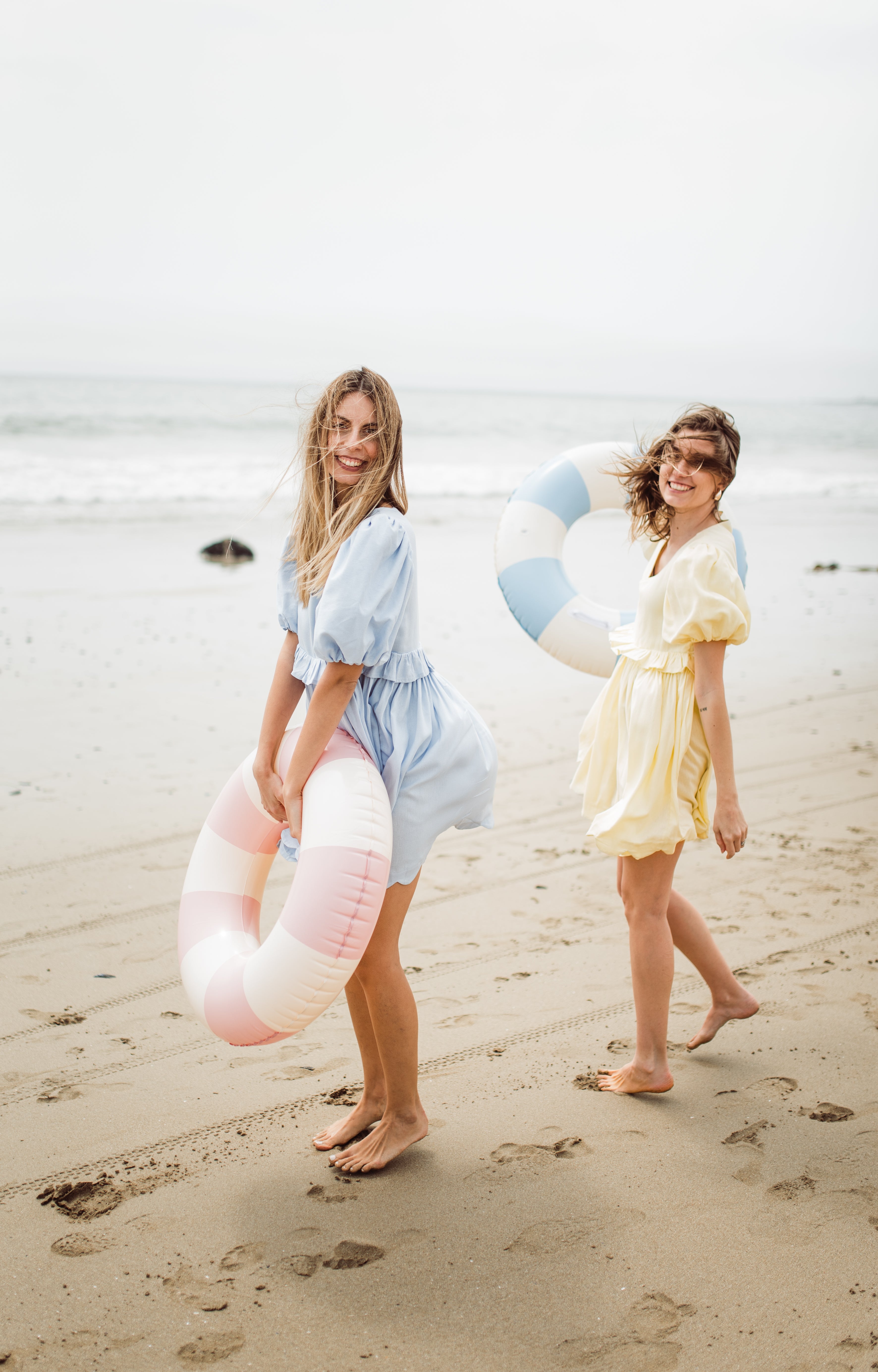 Bluebell Whisper Scallop Dress  — Cool Blue
