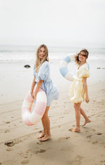 Bluebell Whisper Scallop Dress  — Cool Blue