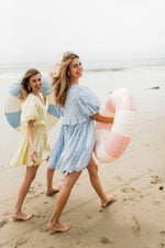 Bluebell Whisper Scallop Dress  — Cool Blue