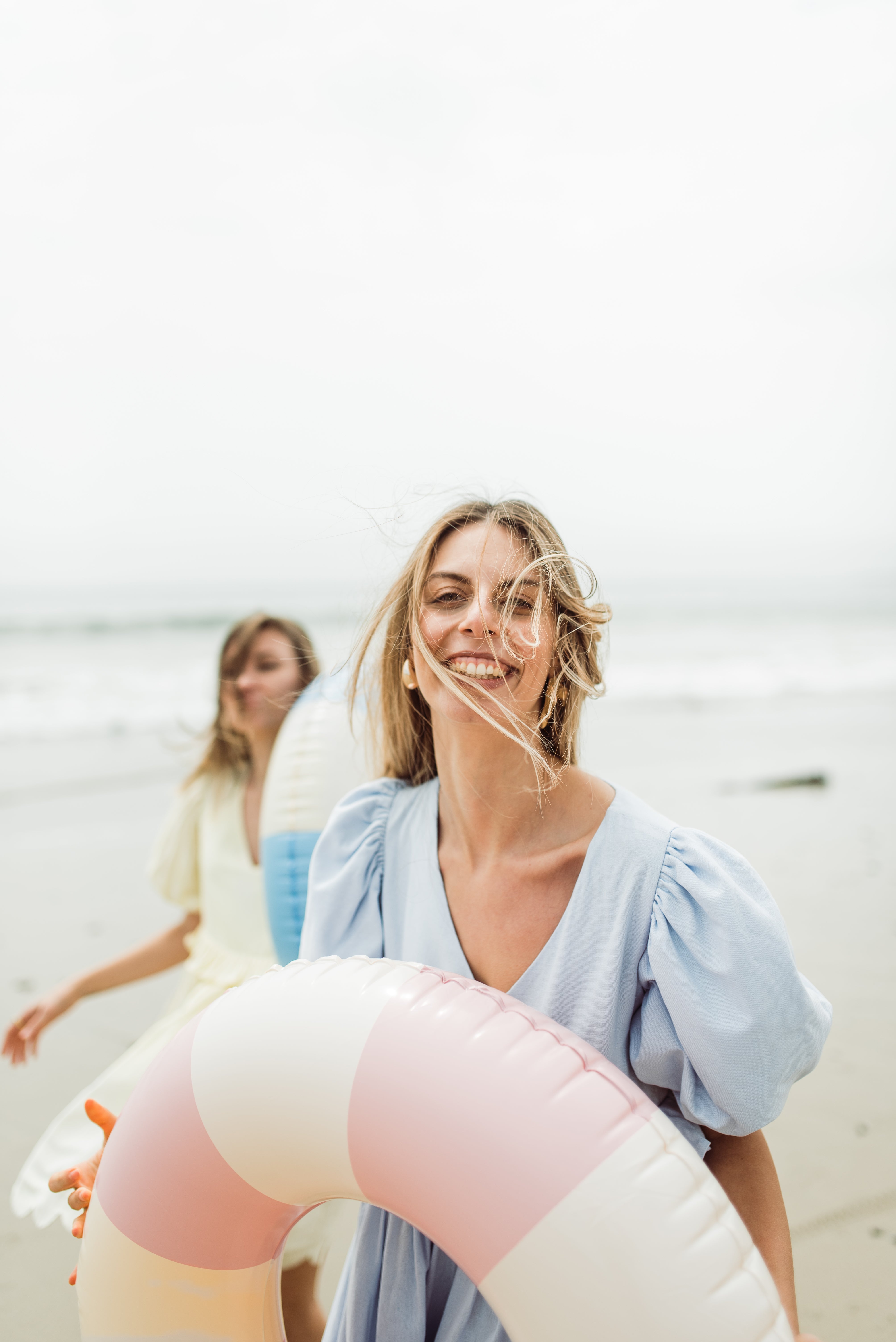 Bluebell Whisper Scallop Dress  — Cool Blue