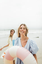 Bluebell Whisper Scallop Dress  — Cool Blue